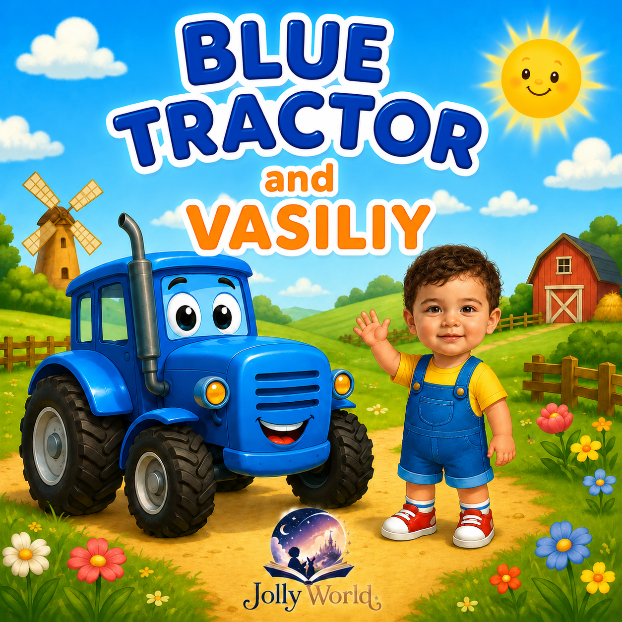The blue tractor